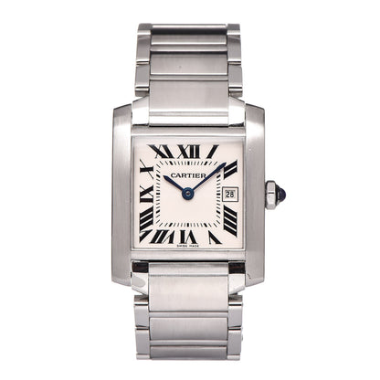 Cartier Stainless Steel 25mm Tank Francaise Quartz Watch 1 of 6