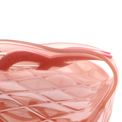 Chanel PVC Transparent CC Flat Slide Sandals 39 Pink 8 of 8