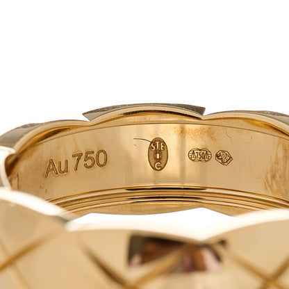 Chanel 18K Yellow Gold Small Coco Crush Ring 57 8 6 of 6