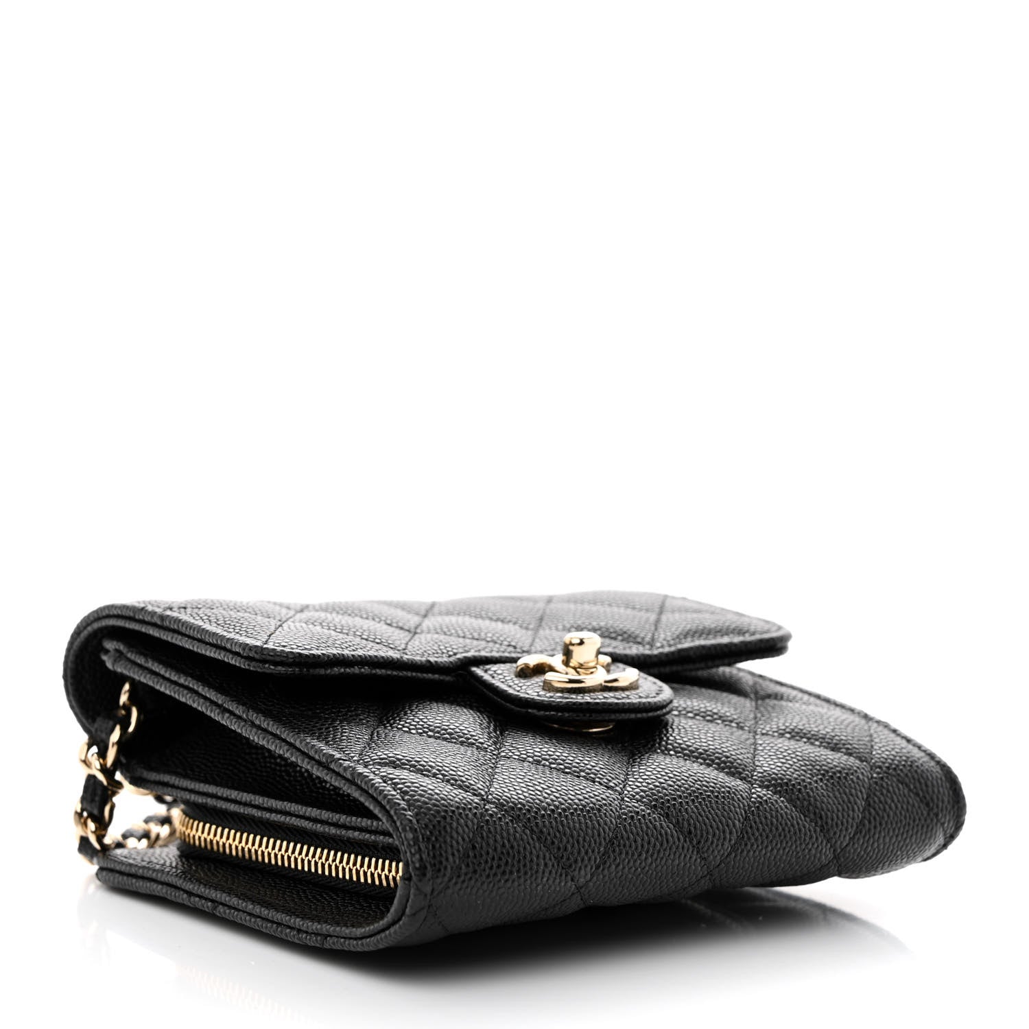 Chanel Caviar Quilted Clutch With Chain Bag Black 4 of 13
