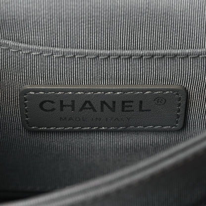 Chanel Glazed Calfskin Quilted Small Korean Garden Flap Black 6 of 10