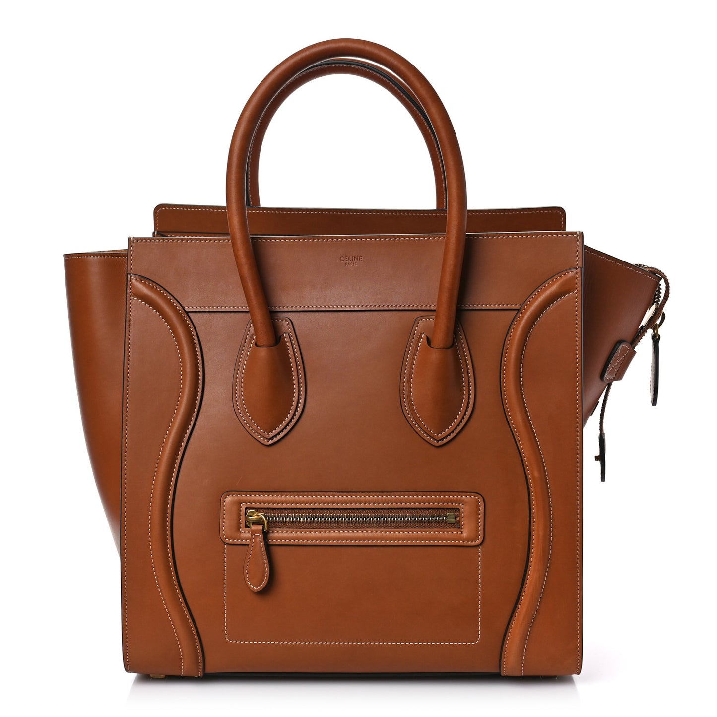 Natural Calfskin Mini Luggage Tan