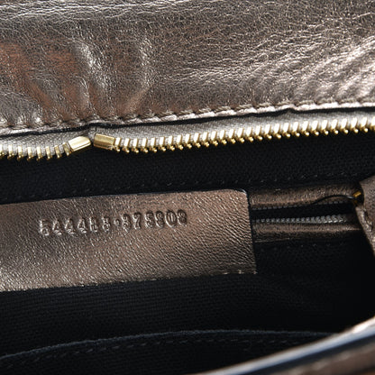Alexander McQueen Metallic Calfskin Mini Padlock Tote Skin 8 of 9