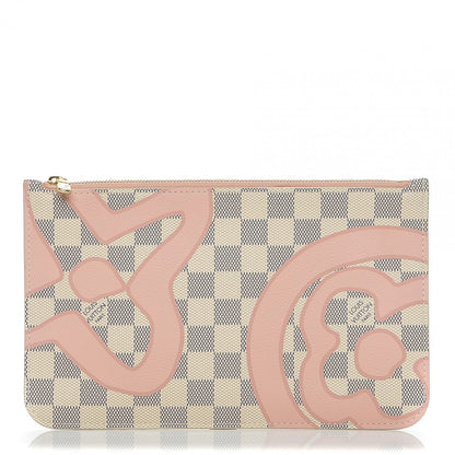 Louis Vuitton Damier Azur Tahitienne Neverfull MM Pochette 1 of 7