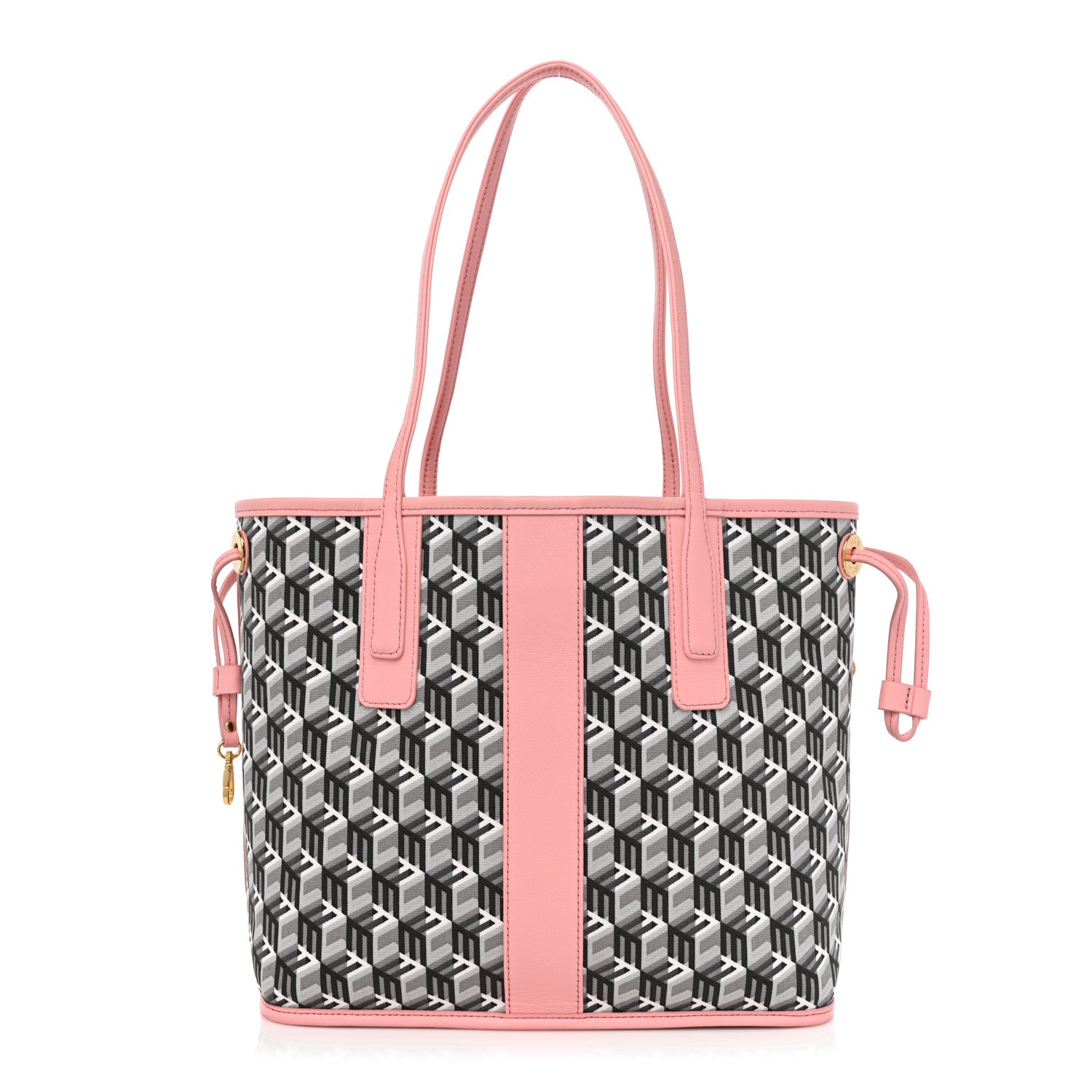MCM Visetos Medium Liz Reversible Shopper Tote Blossom Pink 3 of 11