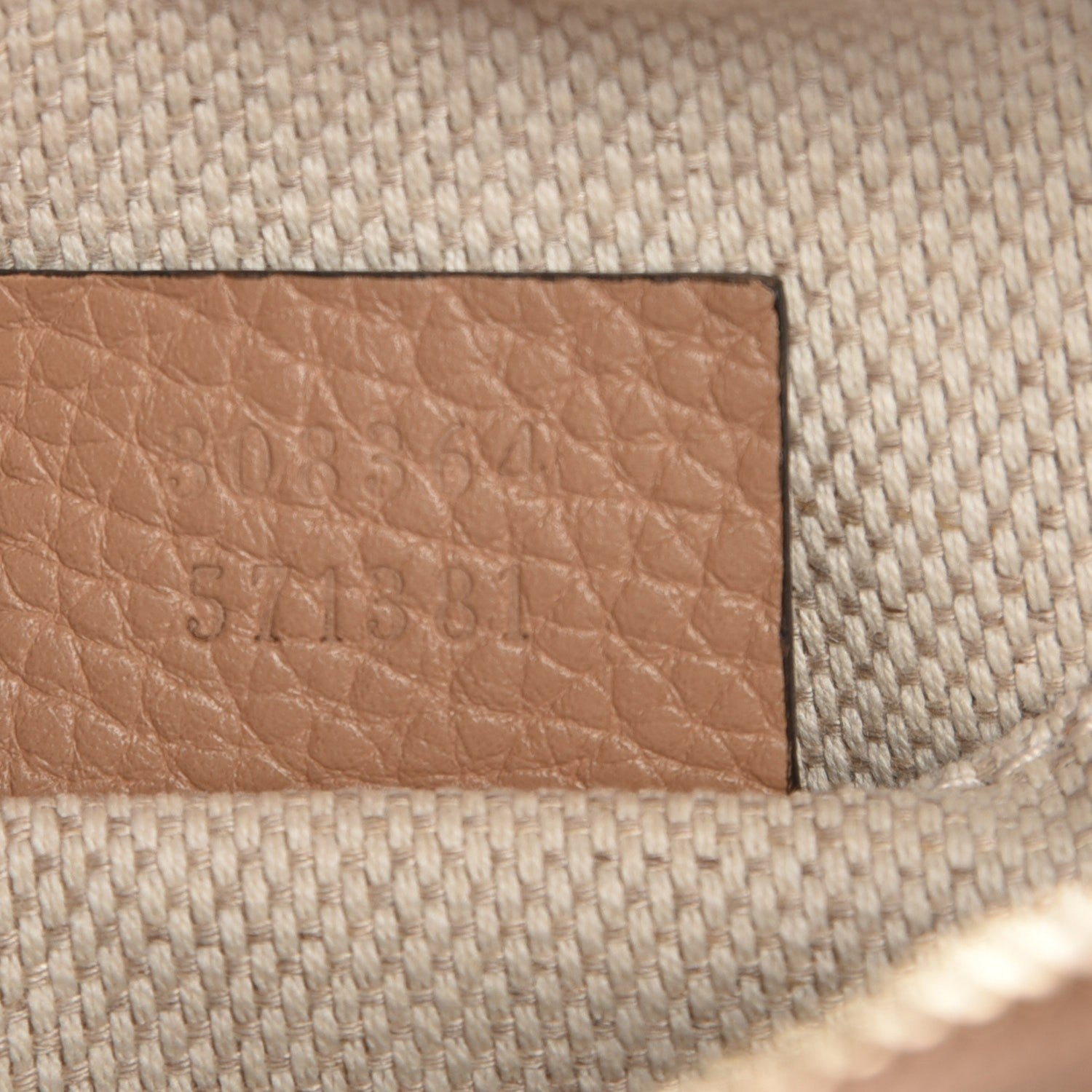 Gucci Pebbled Calfskin Small Soho Disco Bag Rose Beige 7 of 7