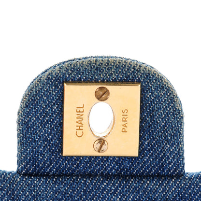 Chanel Denim Quilted Mini Square Flap Blue 6 of 12