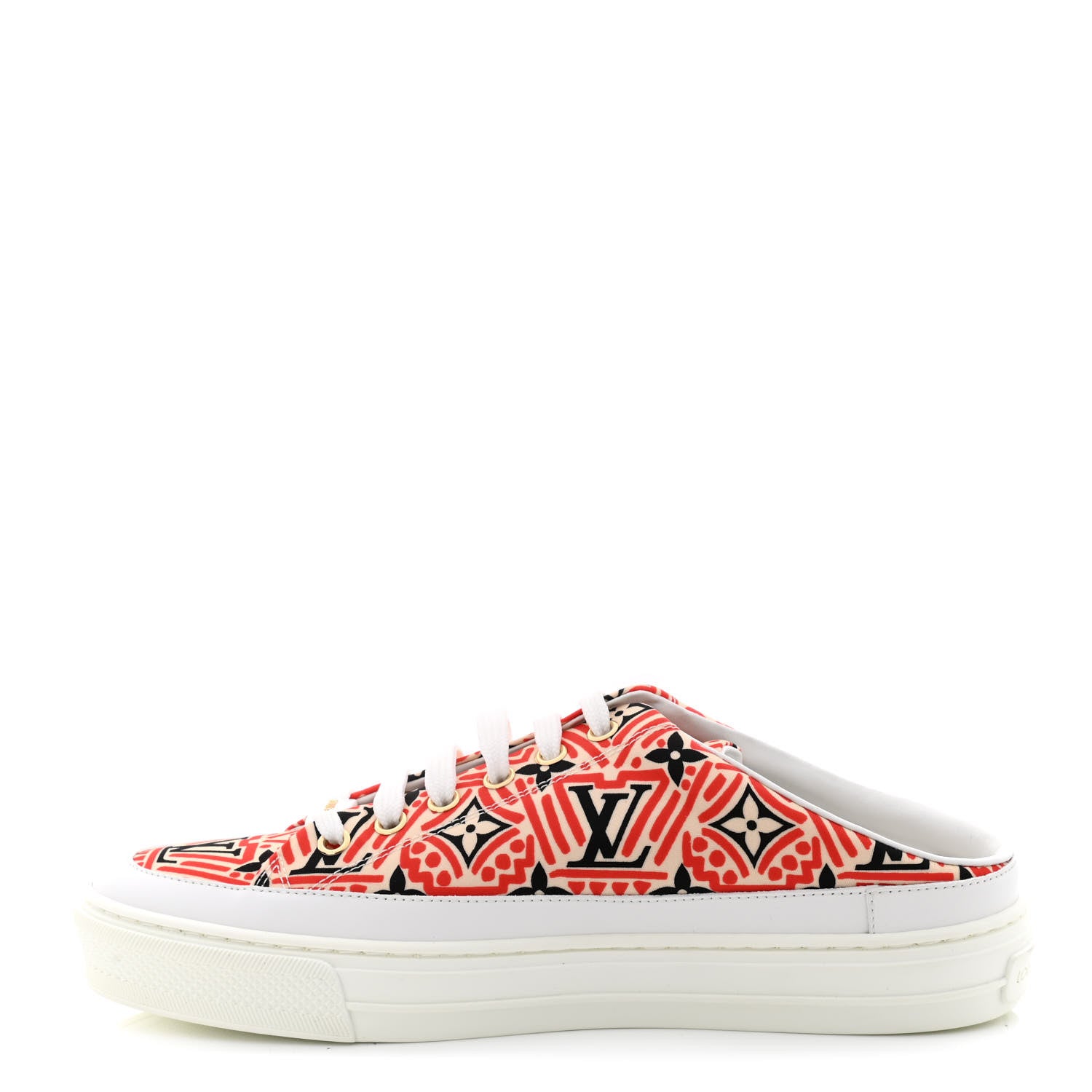 Louis Vuitton Nylon Monogram Crafty Open Back Sneaker 38 1 of 9