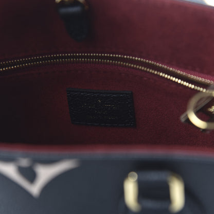 Louis Vuitton Empreinte Monogram Giant Onthego PM Black Beige 8 of 9