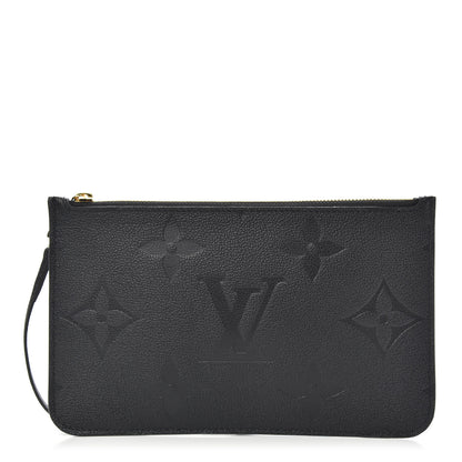 Louis Vuitton Empreinte Monogram Giant Neverfull MM Pochette Black 1 of 5
