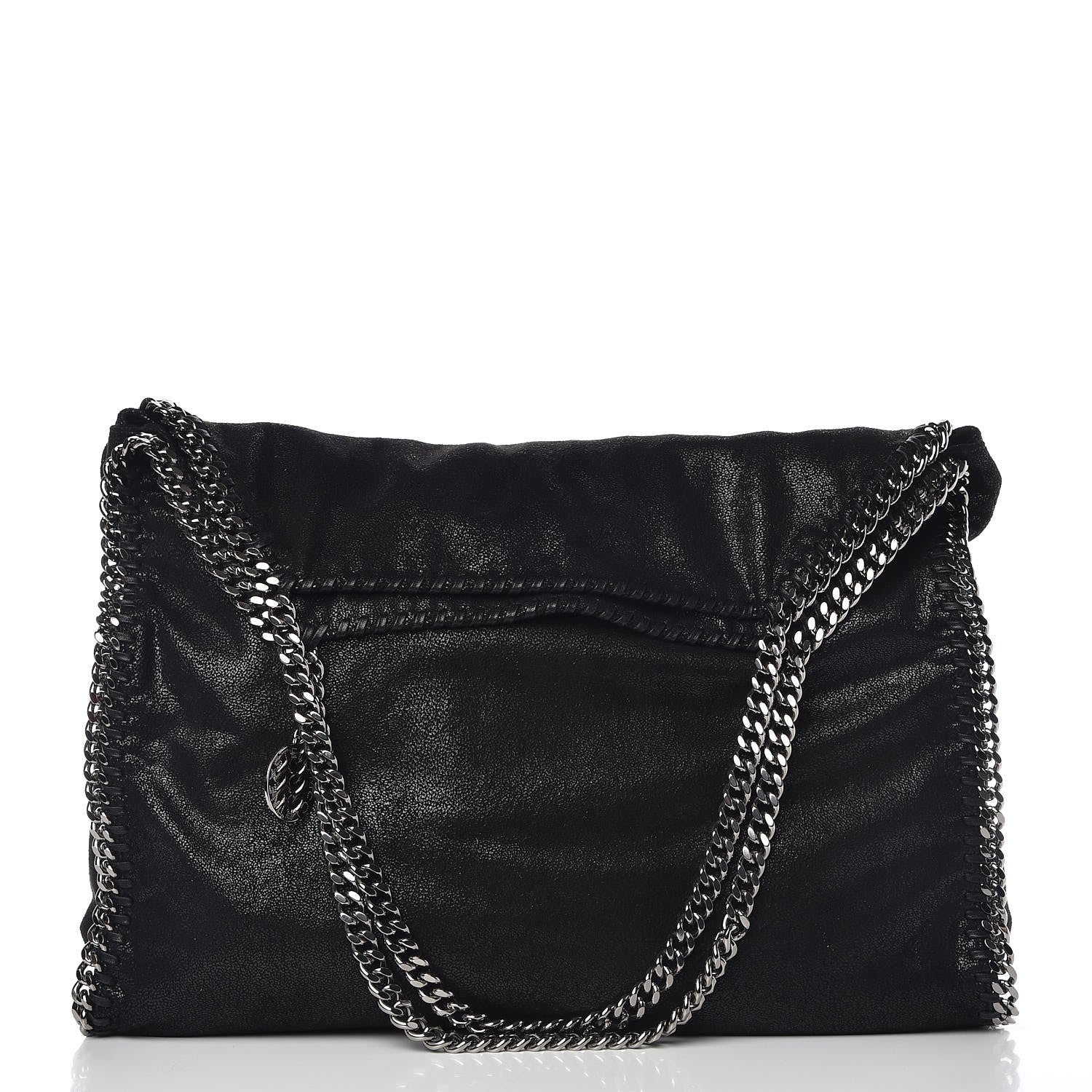 Stella McCartney Shaggy Deer Big Falabella Tote Black 3 of 7