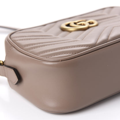 Gucci Calfskin Matelasse Small GG Marmont Chain Shoulder Bag Porcelain Rose 6 of 10