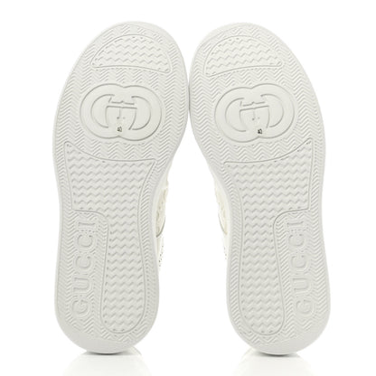Gucci Calfskin GG Tennis Embossed Perforated Womens Platform 55mm Sneakers 40 Great White 5 of 9