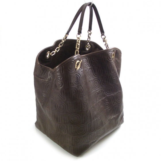 Monogram Paris Souple Whisper GM Chocolate