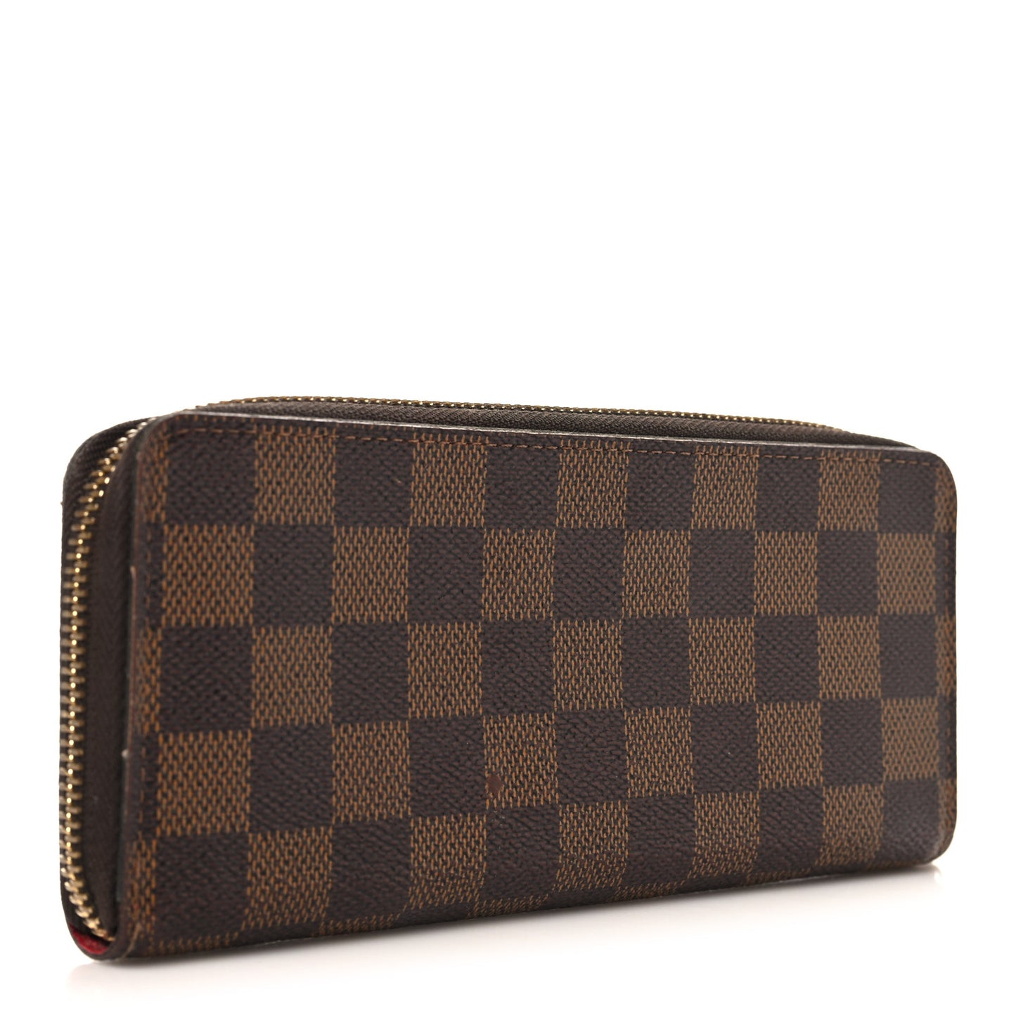 Damier Ebene Clemence Wallet Cherry