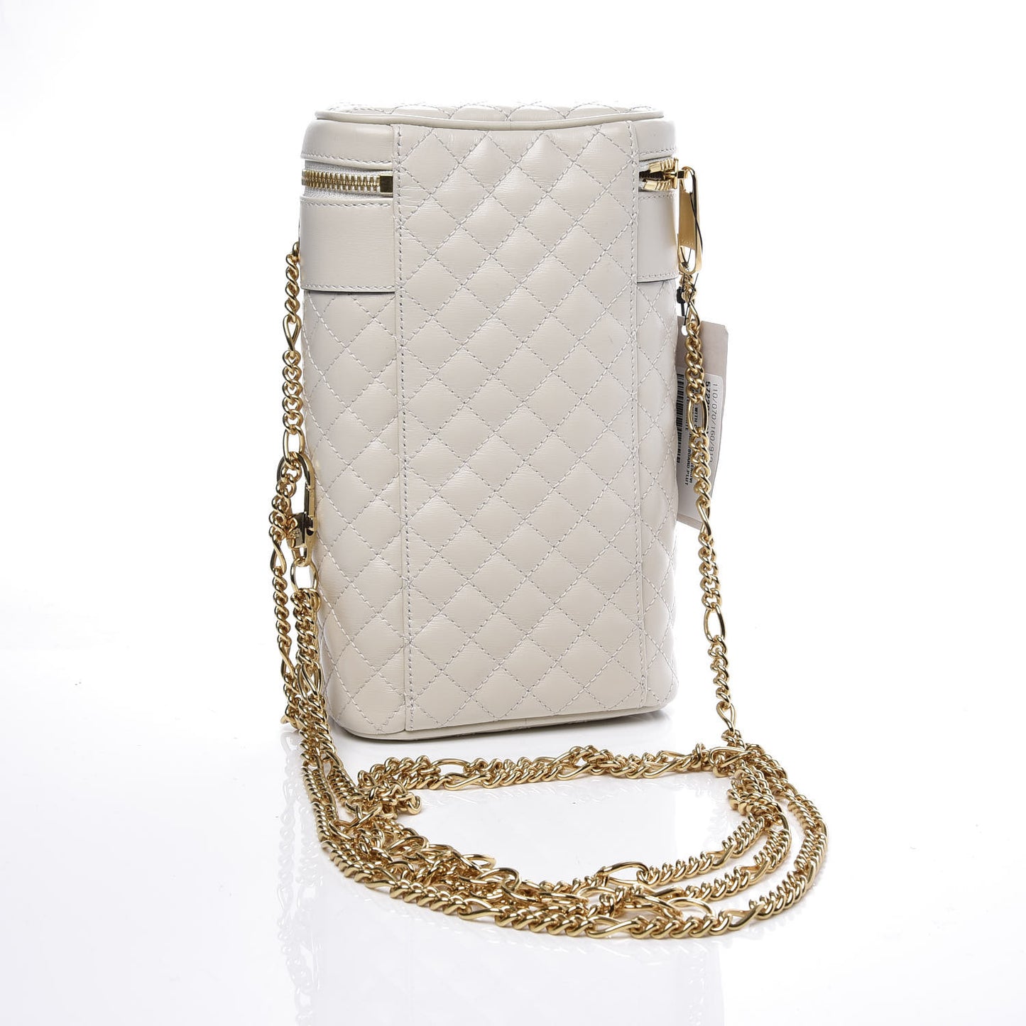 Calfskin Trapuntata Zumi Belt Bag Off White