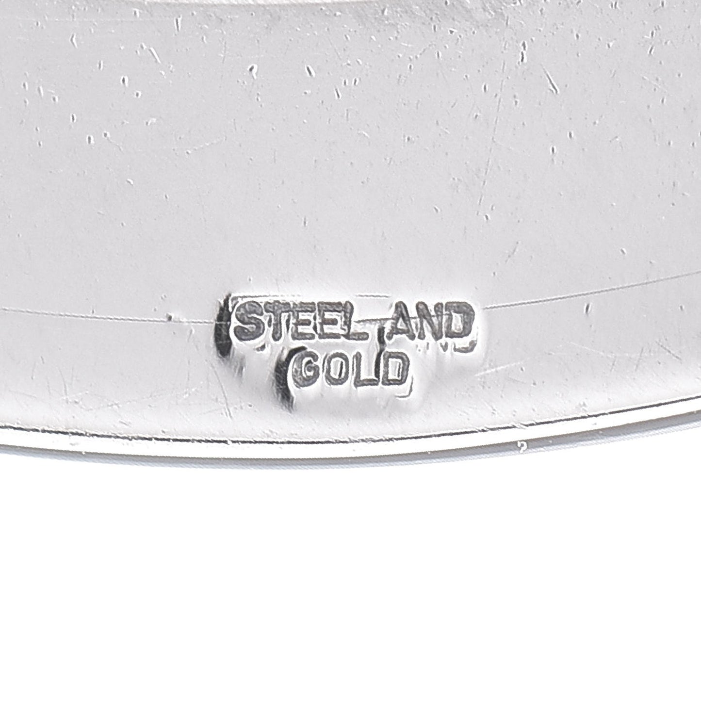 Stainless Steel 18K Yellow Gold Large Tondo Sun Pendant