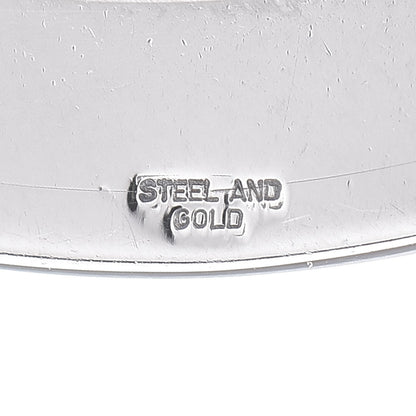 Bulgari Stainless Steel 18K Yellow Gold Large Tondo Sun Pendant 3 of 3