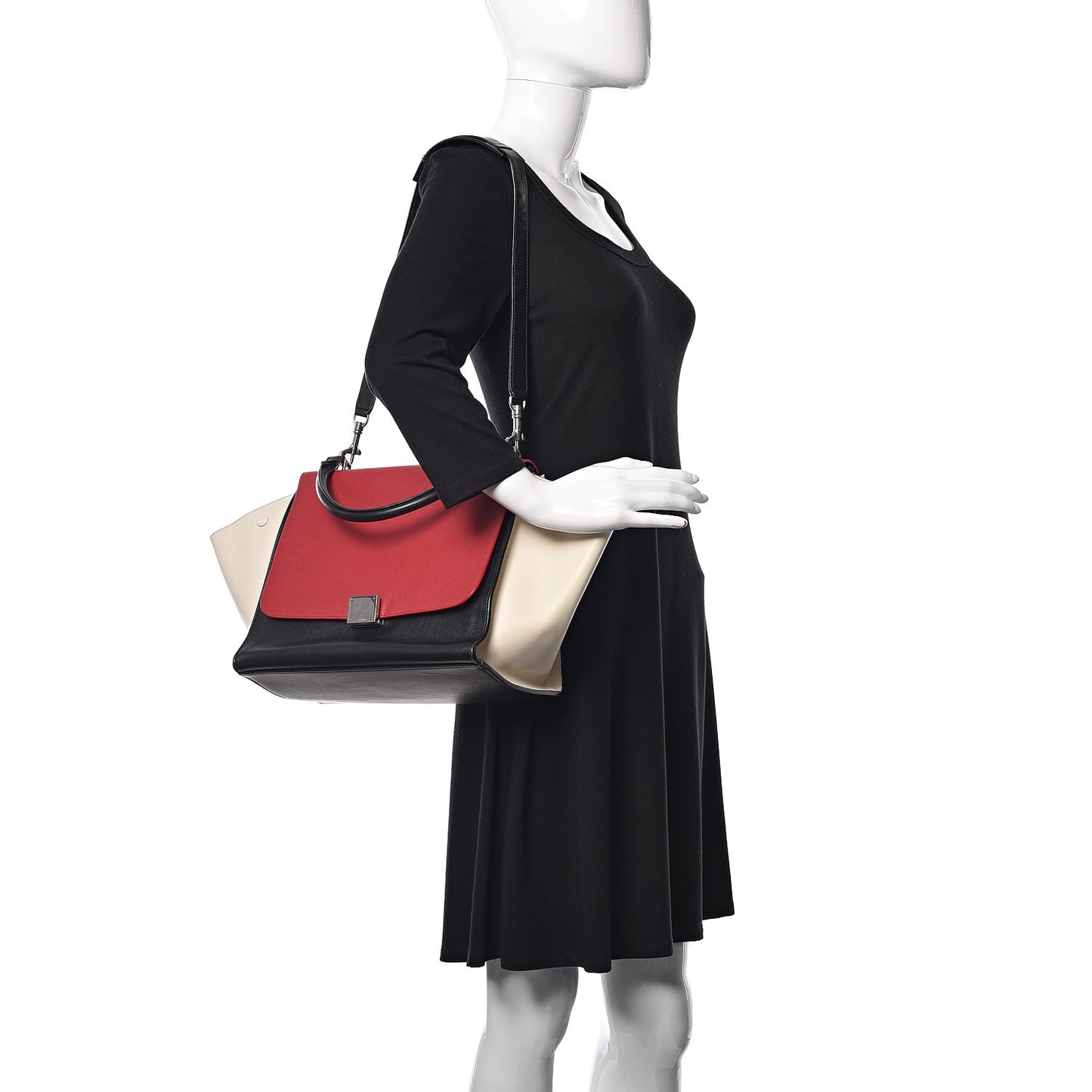 Smooth Calfskin Medium Tri-Color Trapeze