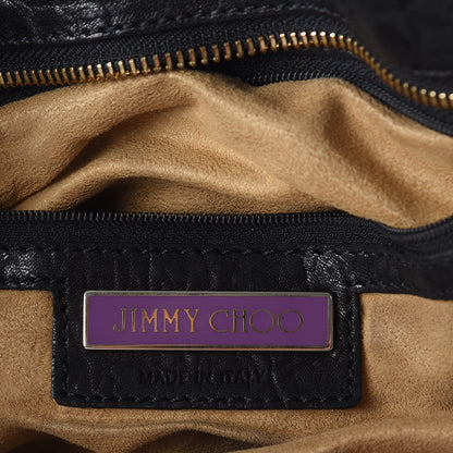 Jimmy Choo Grainy Calfskin Rio Oversized Clutch Bag Black 6 of 14