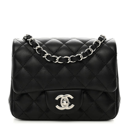 Chanel Lambskin Quilted Mini Square Flap Black 1 of 10