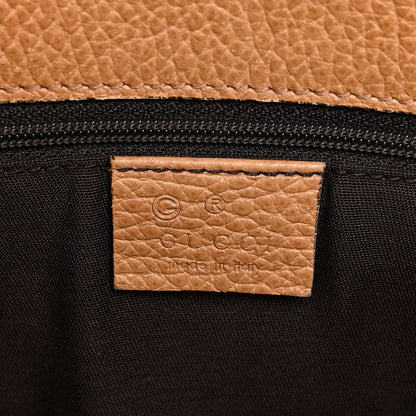 Gucci Calfskin Large Gifford Braided Handle Tote Camel 6 of 16