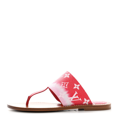 Louis Vuitton Monogram Escale Palma Sandals 36 Rouge 1 of 8