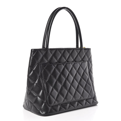 Chanel Caviar Quilted Medallion Tote Black 3 of 10