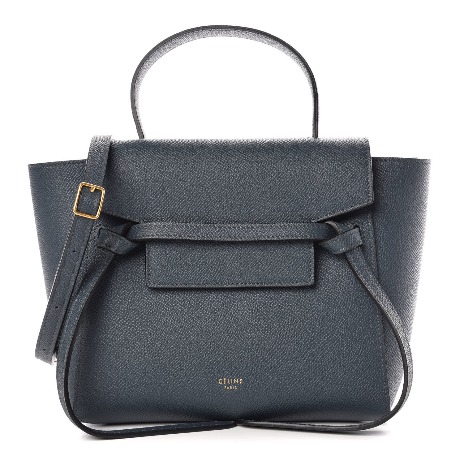 Celine Grained Calfskin Nano Belt Bag Slate 1 of 9