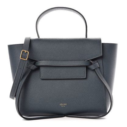 Celine Grained Calfskin Nano Belt Bag Slate 1 of 9