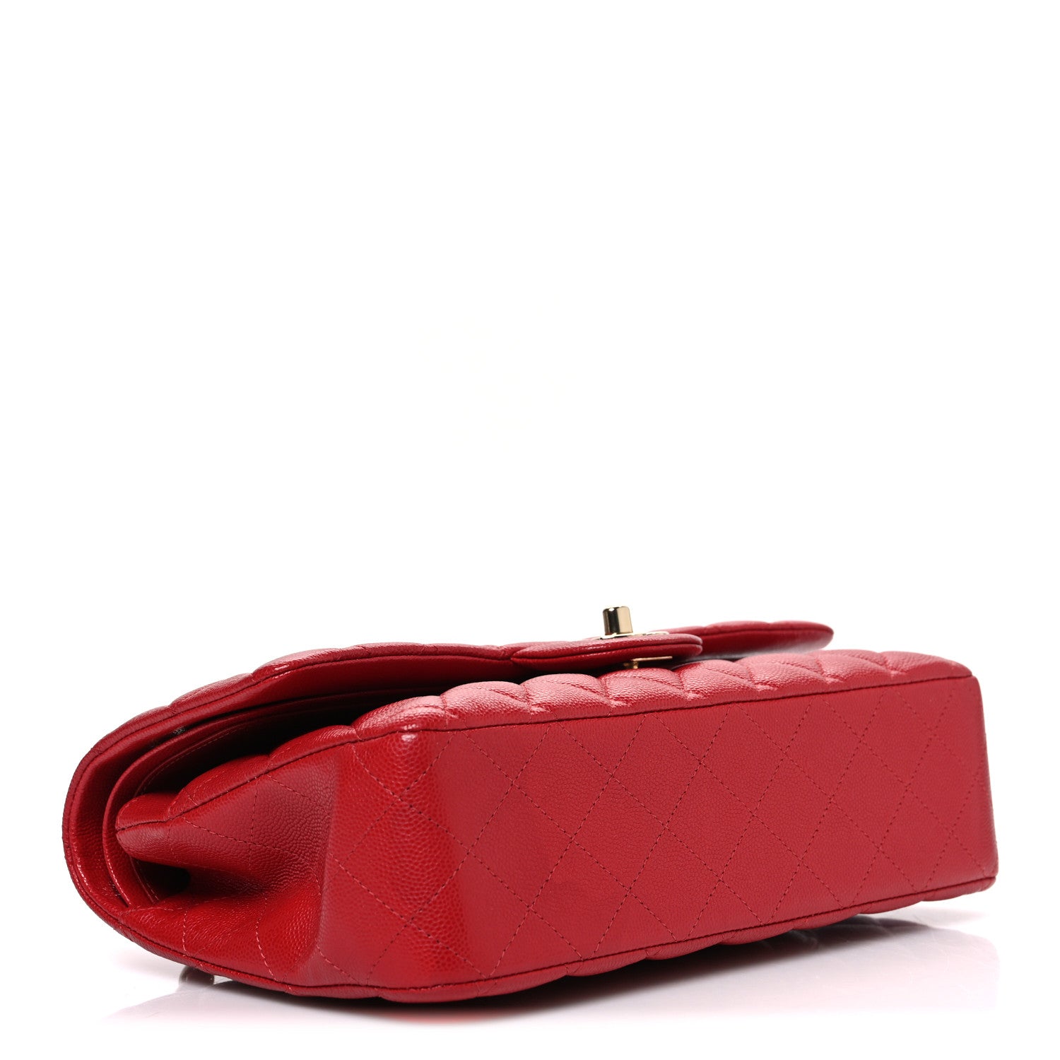 Chanel Caviar Quilted Medium Double Flap Red 4 of 10
