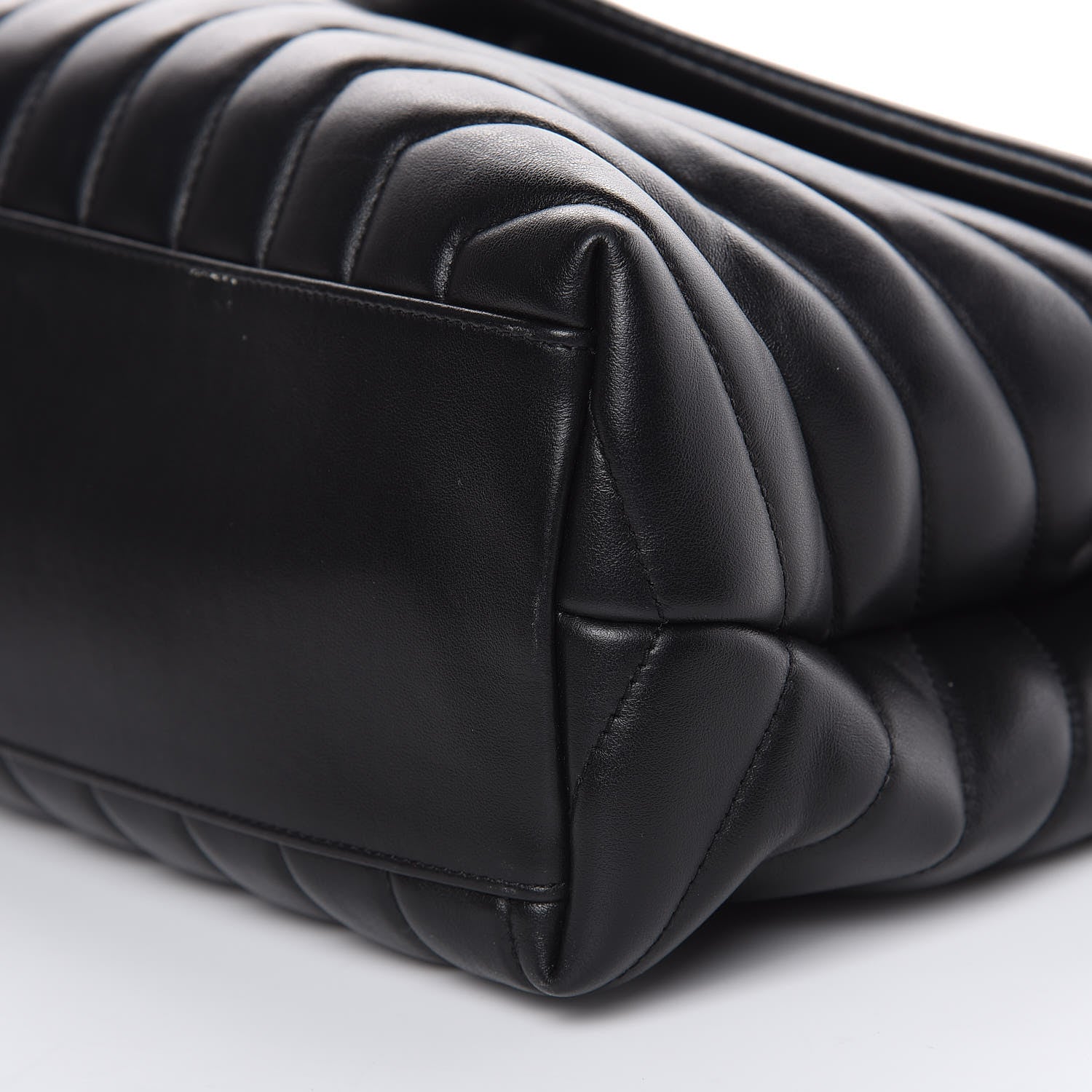 Saint Laurent Calfskin Y Quilted Monogram Medium Loulou Chain Satchel Black 9 of 11