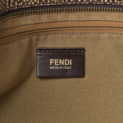 Fendi Zucca Vitello Medium Roll Tote Tobacco Oro Moro 6 of 12
