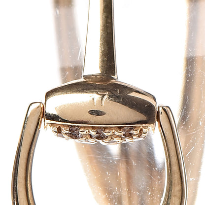 Gucci 18K Yellow Gold Diamond Pave Horsebit Bracelet 6 of 6