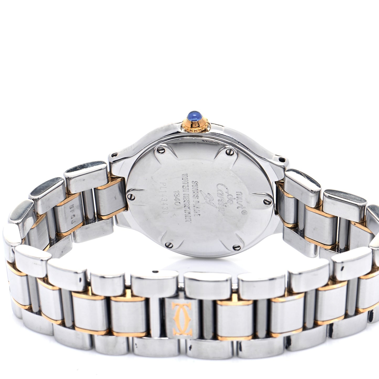 Stainless Steel 18K Yellow Gold 28mm Must De 21 Quartz Watch