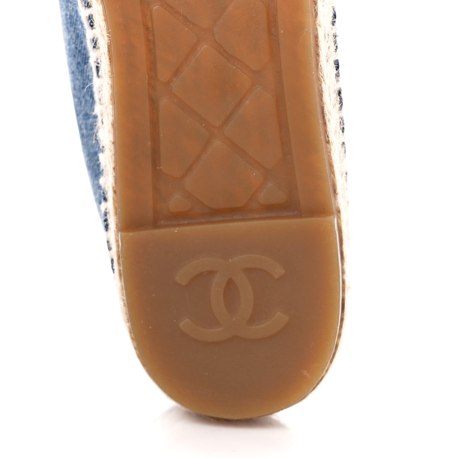 Chanel Denim CC Espadrilles 38 Blue Black 6 of 11