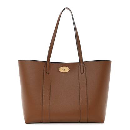 Mulberry Small Classic Grain Bayswater Tote Oak Oxford Blue 1 of 9
