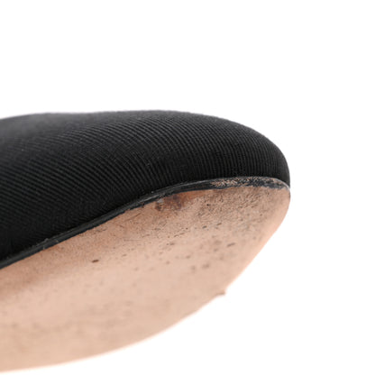 Chanel Goatskin Grosgrain Cap Toe CC Slingback Pumps 36.5 Beige Black 11 of 13