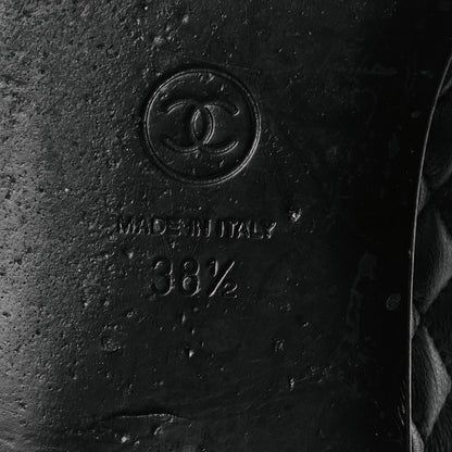 Chanel Lambskin Quilted Mary Jane Flats 38.5 Black 8 of 14