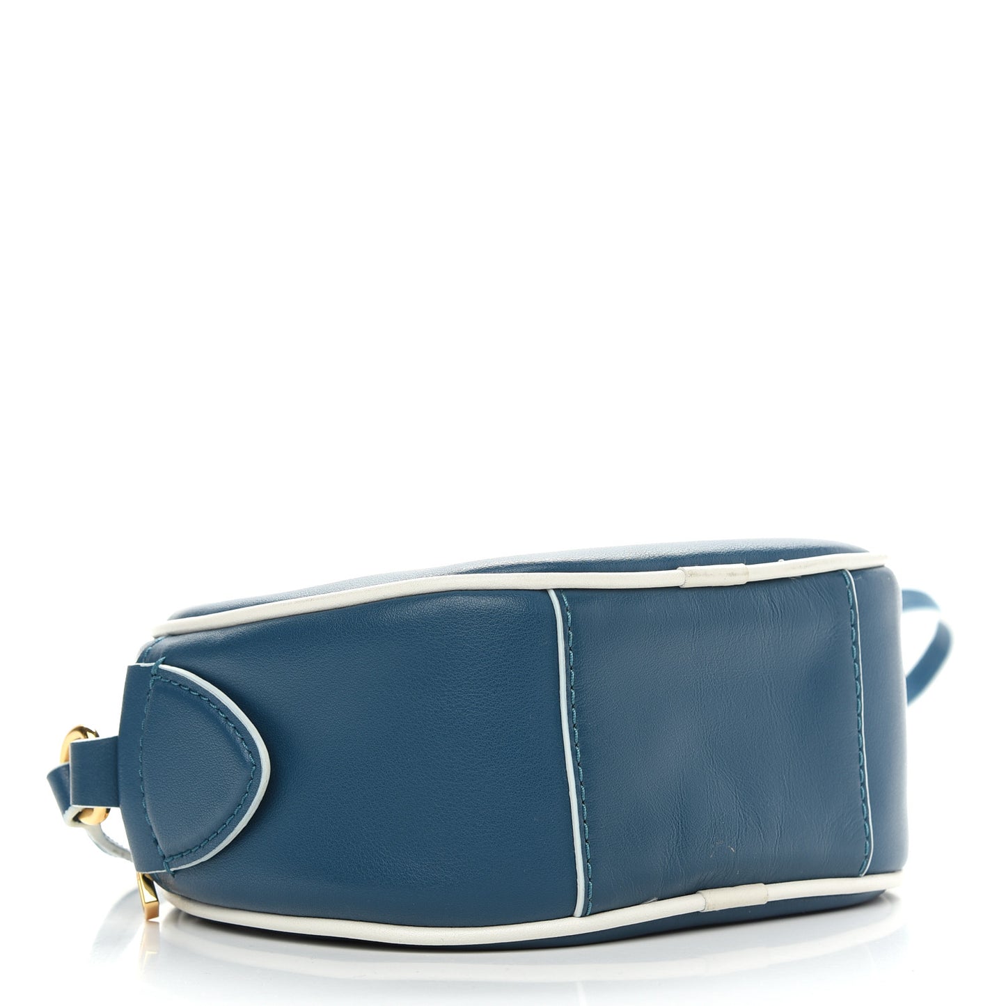 Calfskin Voyager Circle Crossbody Deep Teal