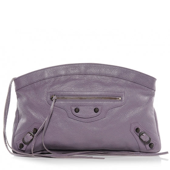 Chevre Premier Clutch Lilac