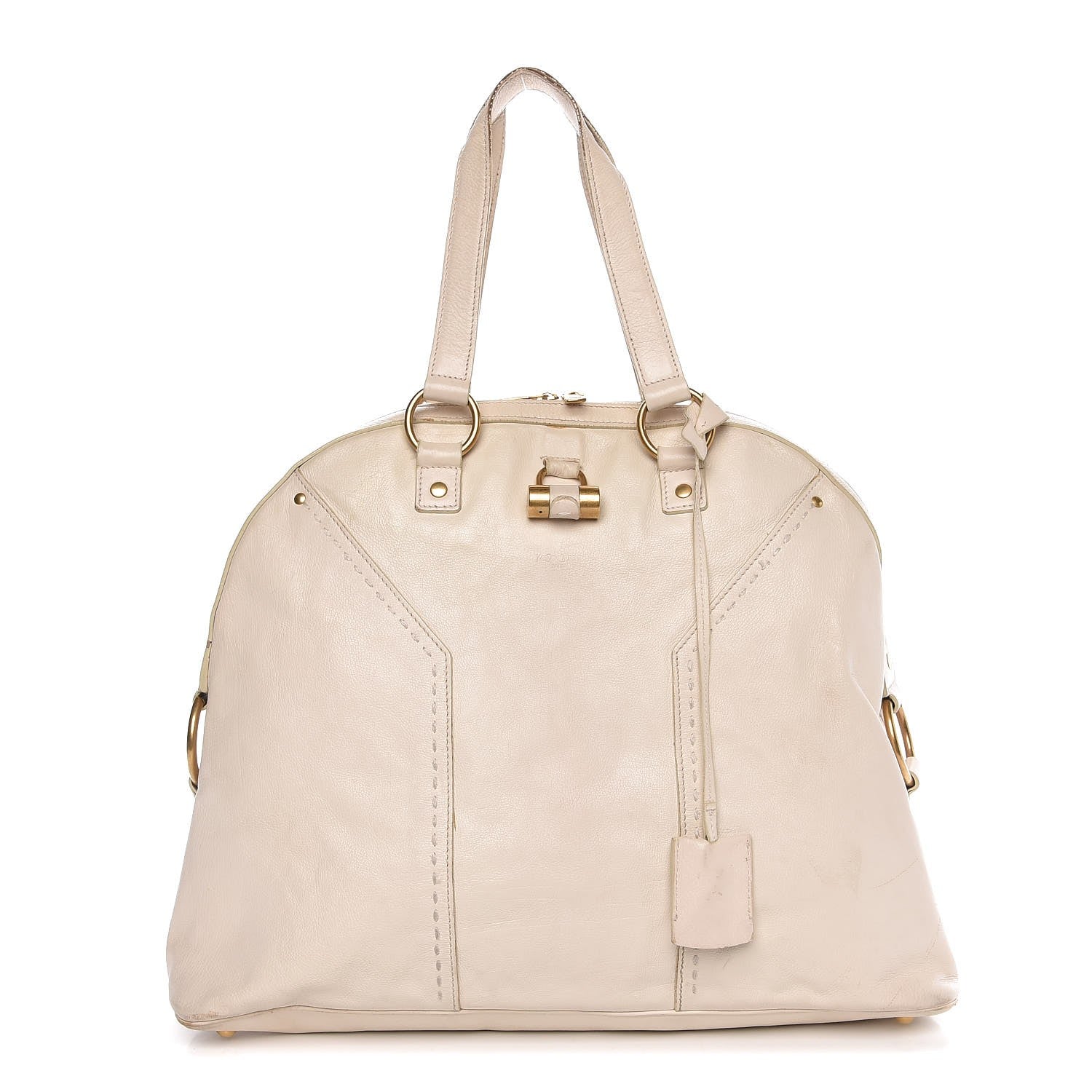 Saint Laurent Calfskin Oversized Muse Ivory 1 of 23