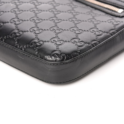 Gucci Guccissima Signature Small Messenger Bag Black 9 of 10
