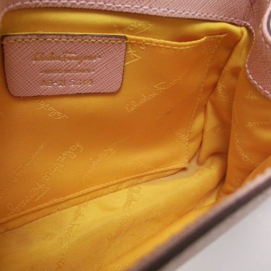 FASHIONPHILE SALVATOREFERRAGAMOCalfskinEmbossedShoulderBagPink 6 of 8
