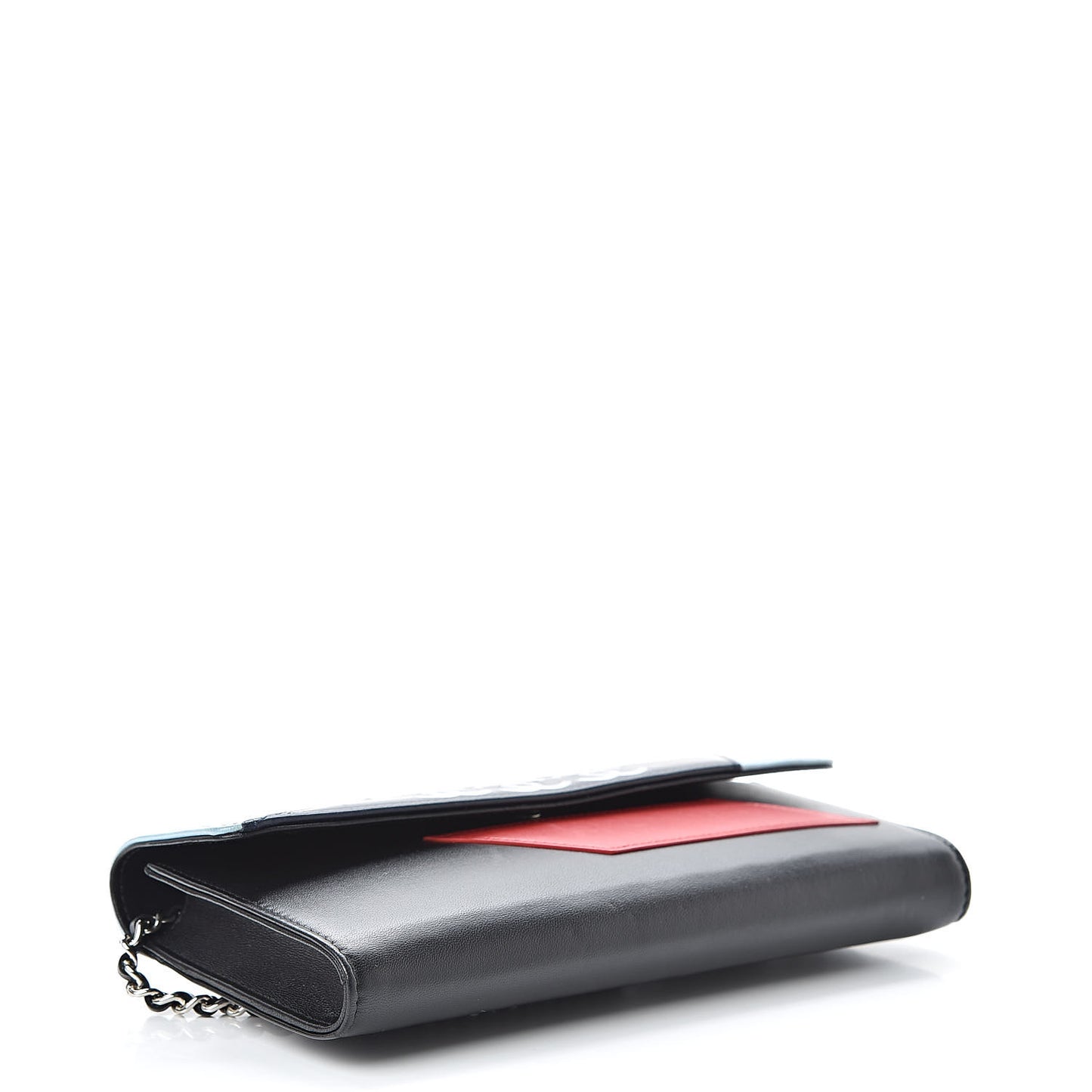 Lambskin Airlines Wallet On Chain WOC Blue Black Red