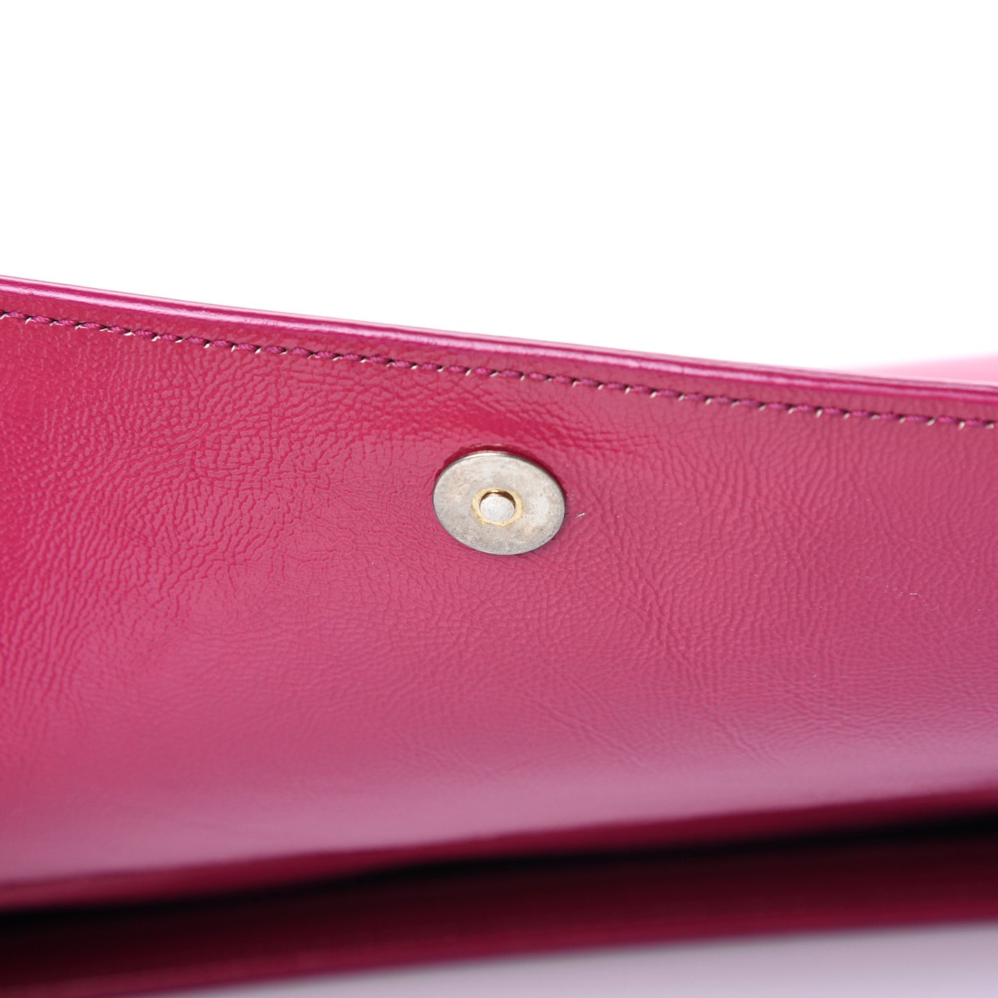 Textured Patent Monogram Large Belle De Jour Clutch Fuchsia