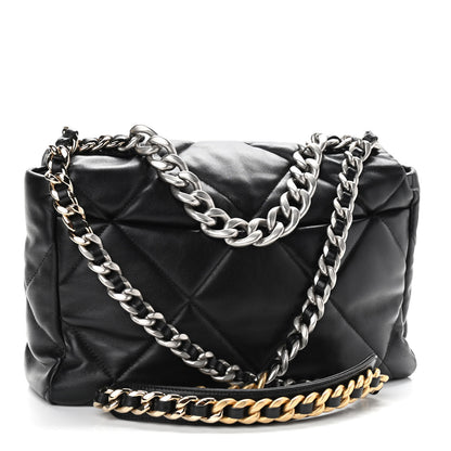 Chanel Lambskin Quilted Large Chanel 19 Flap Black 3 of 11