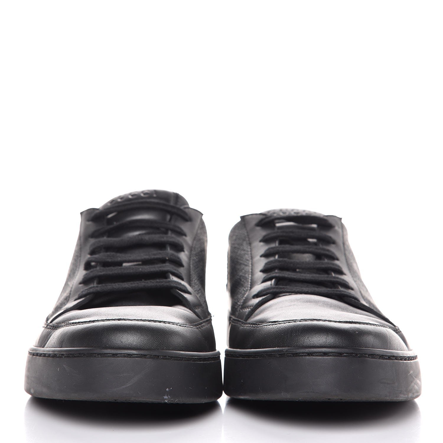Gucci GG Supreme Monogram Mens Sneakers 9.5 Black 2 of 11