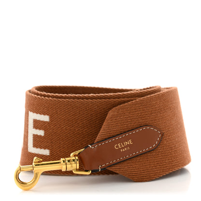 Celine Jacquard Wool Strap Light Brown 1 of 5