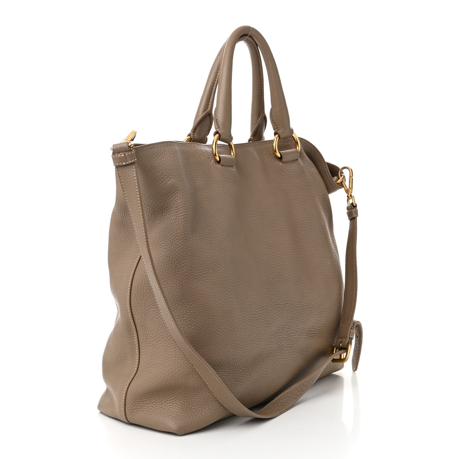 Prada Vitello Daino Tote Argilla 3 of 15